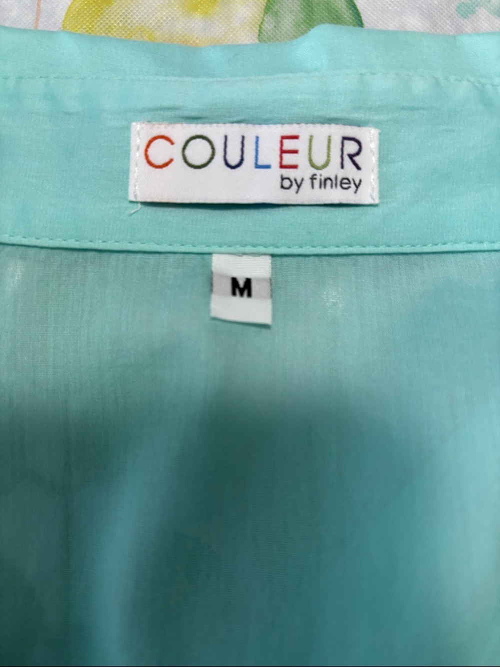 Finley Mint Green Button-Up Blouse - Picture 3 of 4